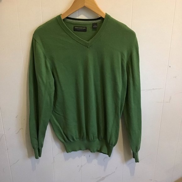John Bartlett Green Vneck Sweater! - Picture 2 of 3
